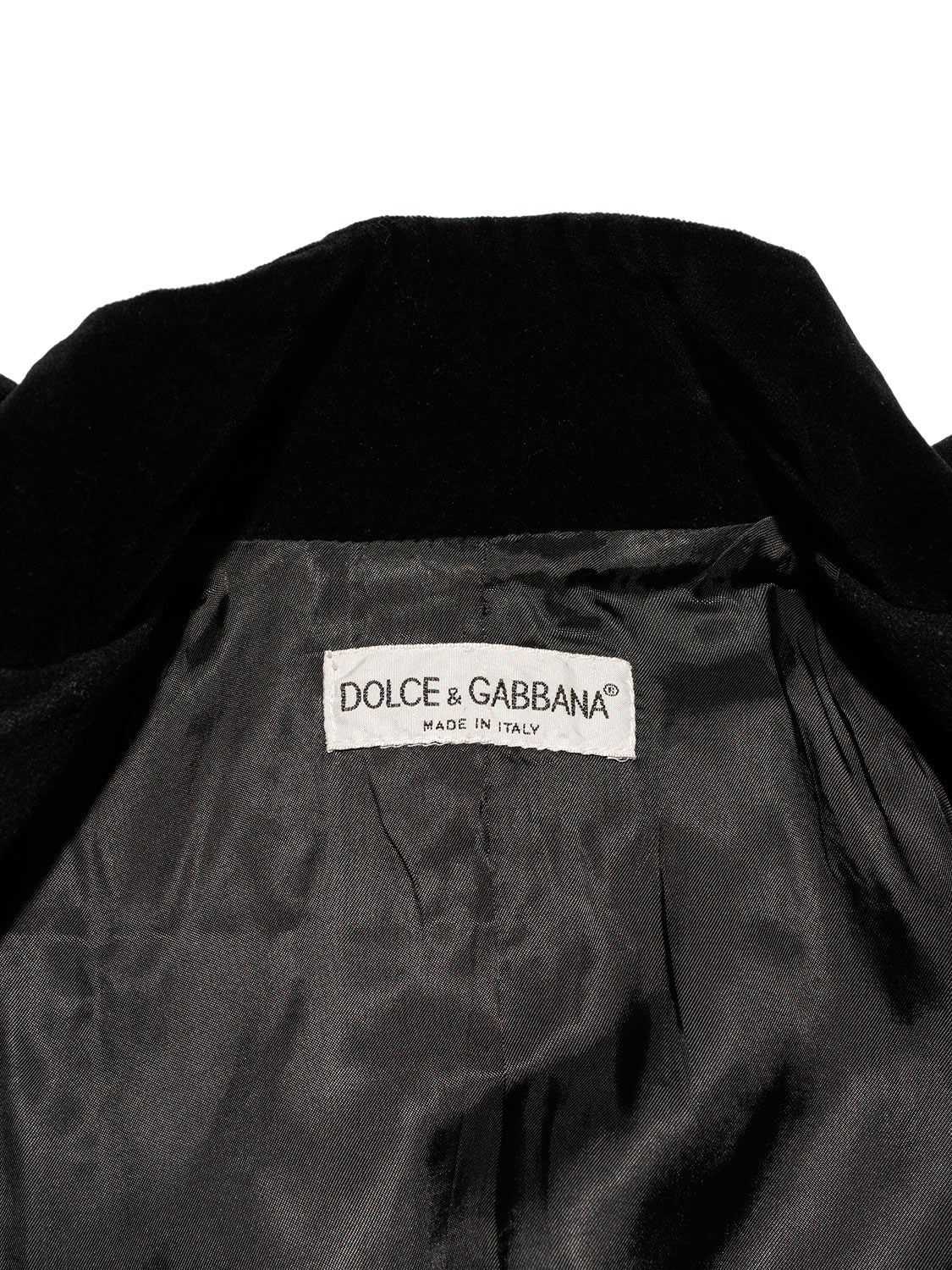 Dolce & Gabbana Couture Wool Silk Military Jacket Black