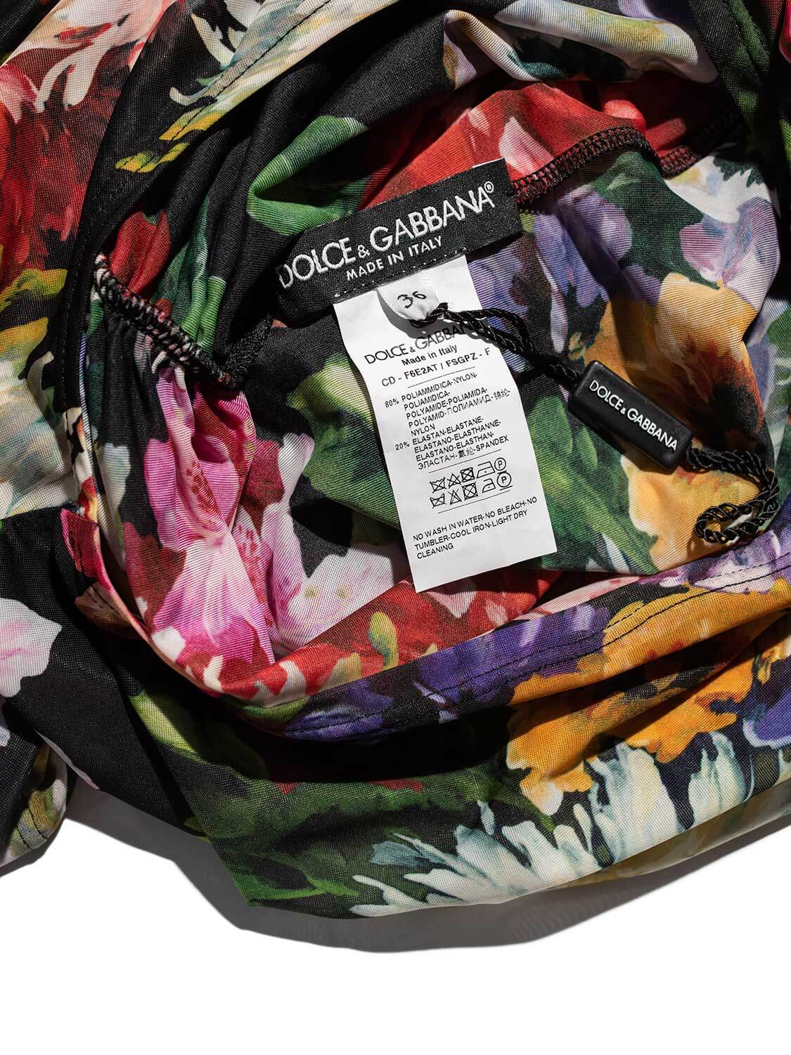 Dolce & Gabbana RUNWAY Floral Mesh Maxi Dress Multicolor