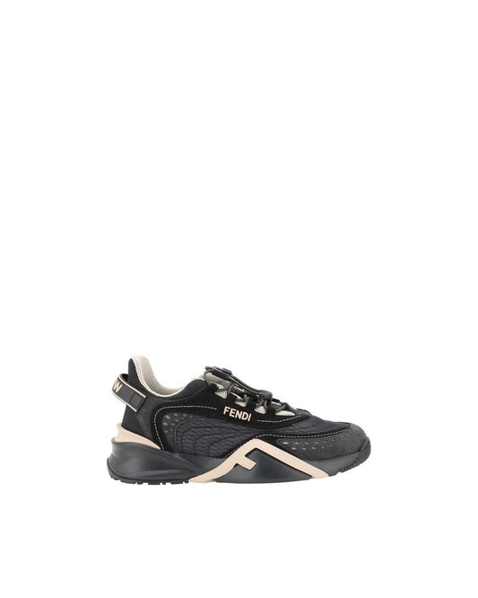 Fendi Match Sneakers Casual Style Women Black Black