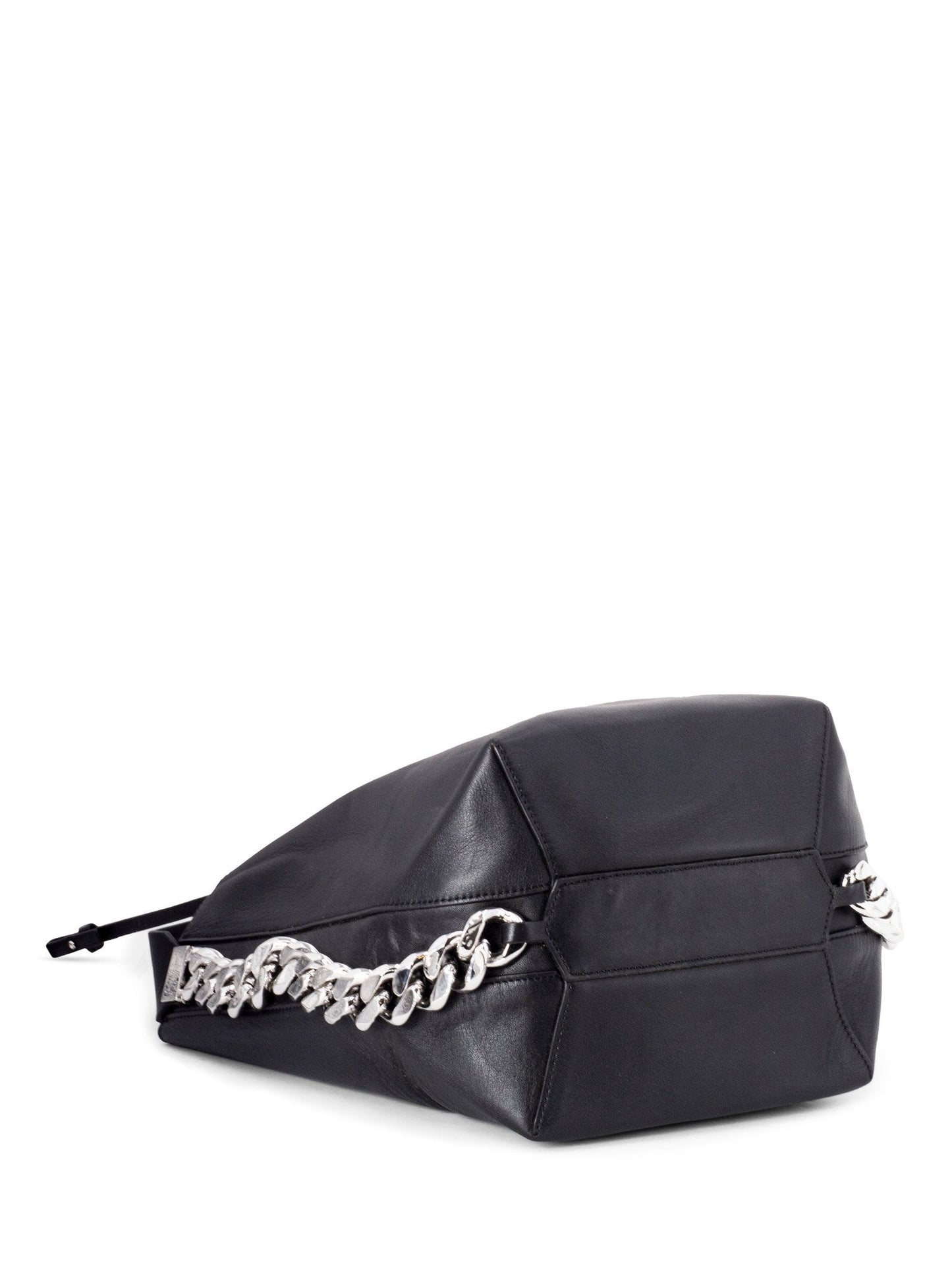 Givenchy Leather Infinity Chain Bucket Bag Black