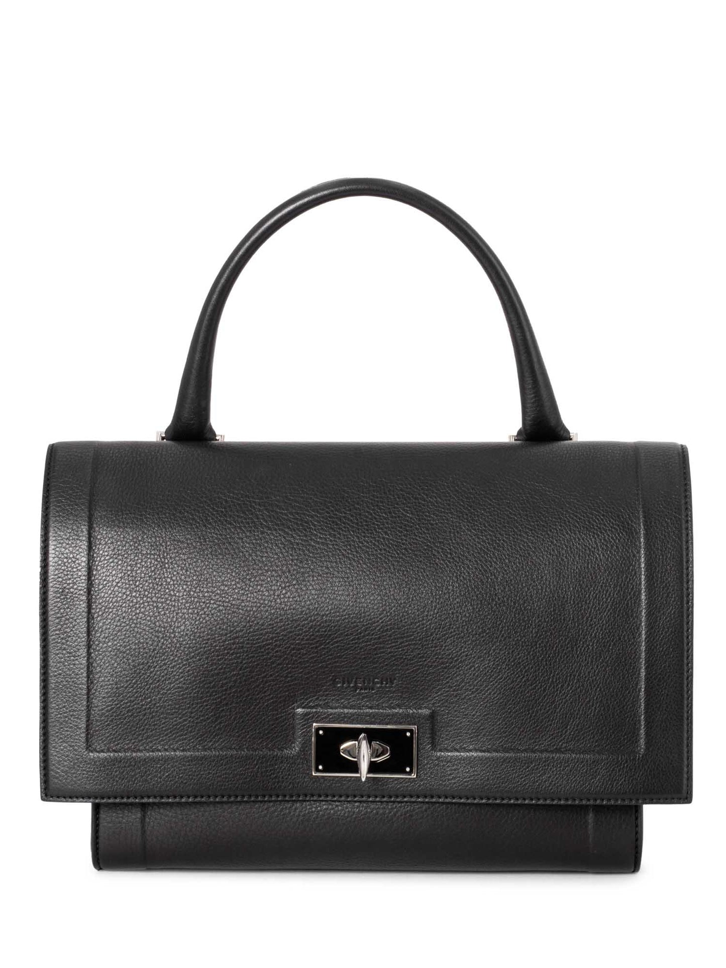 Givenchy Leather Shark Satchel Bag Black