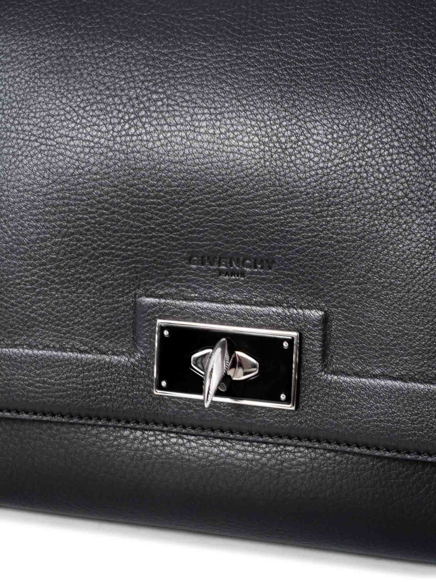 Givenchy Leather Shark Satchel Bag Black