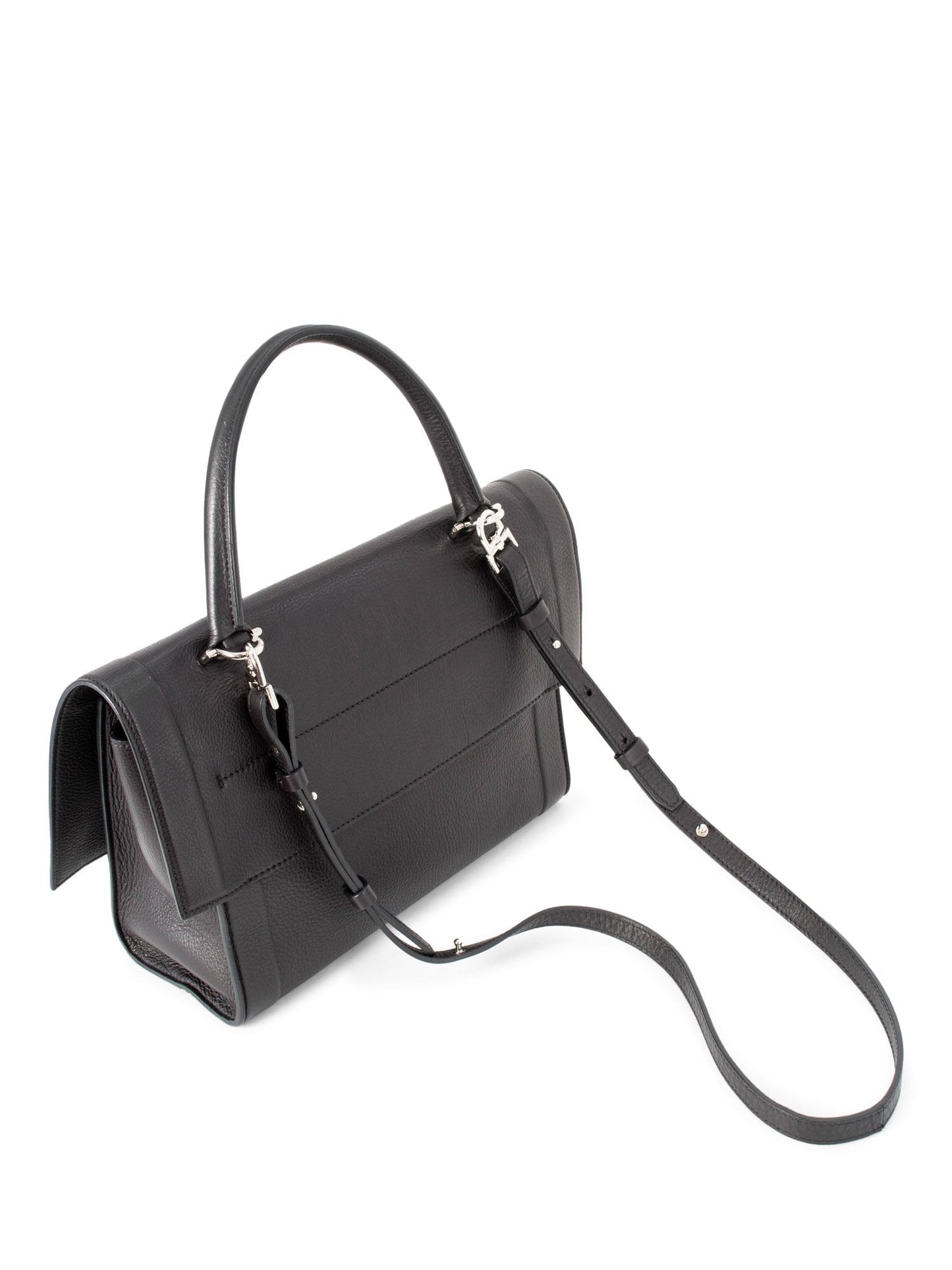 Givenchy Leather Shark Satchel Bag Black