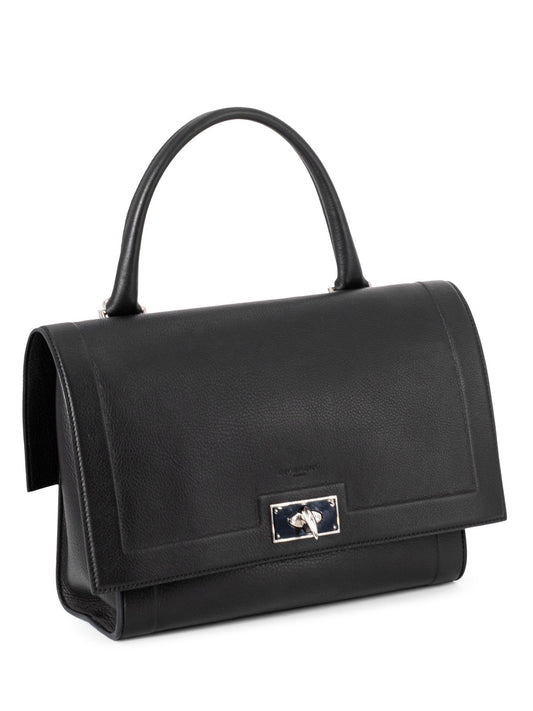 Givenchy Leather Shark Satchel Bag Black