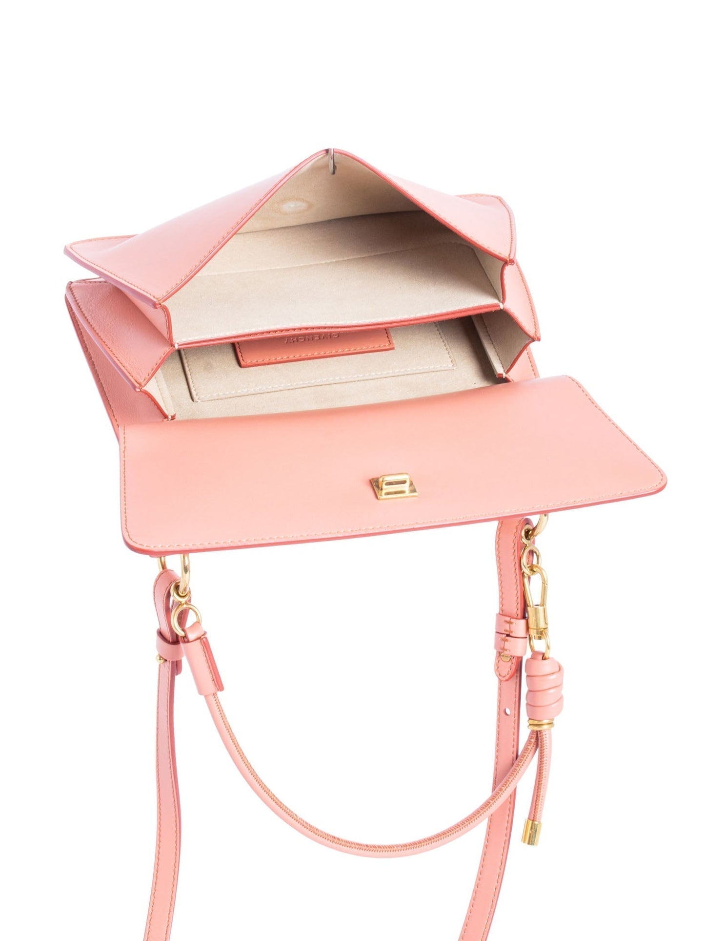 Givenchy Leather Terracotta Messenger Bag Blush Pink