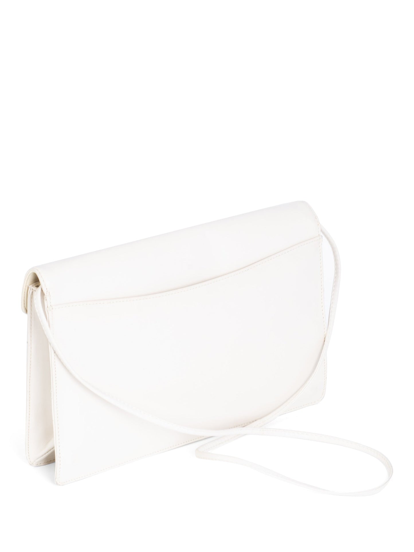 Givenchy Logo Leather Envelope Flap Messenger Bag Ivory