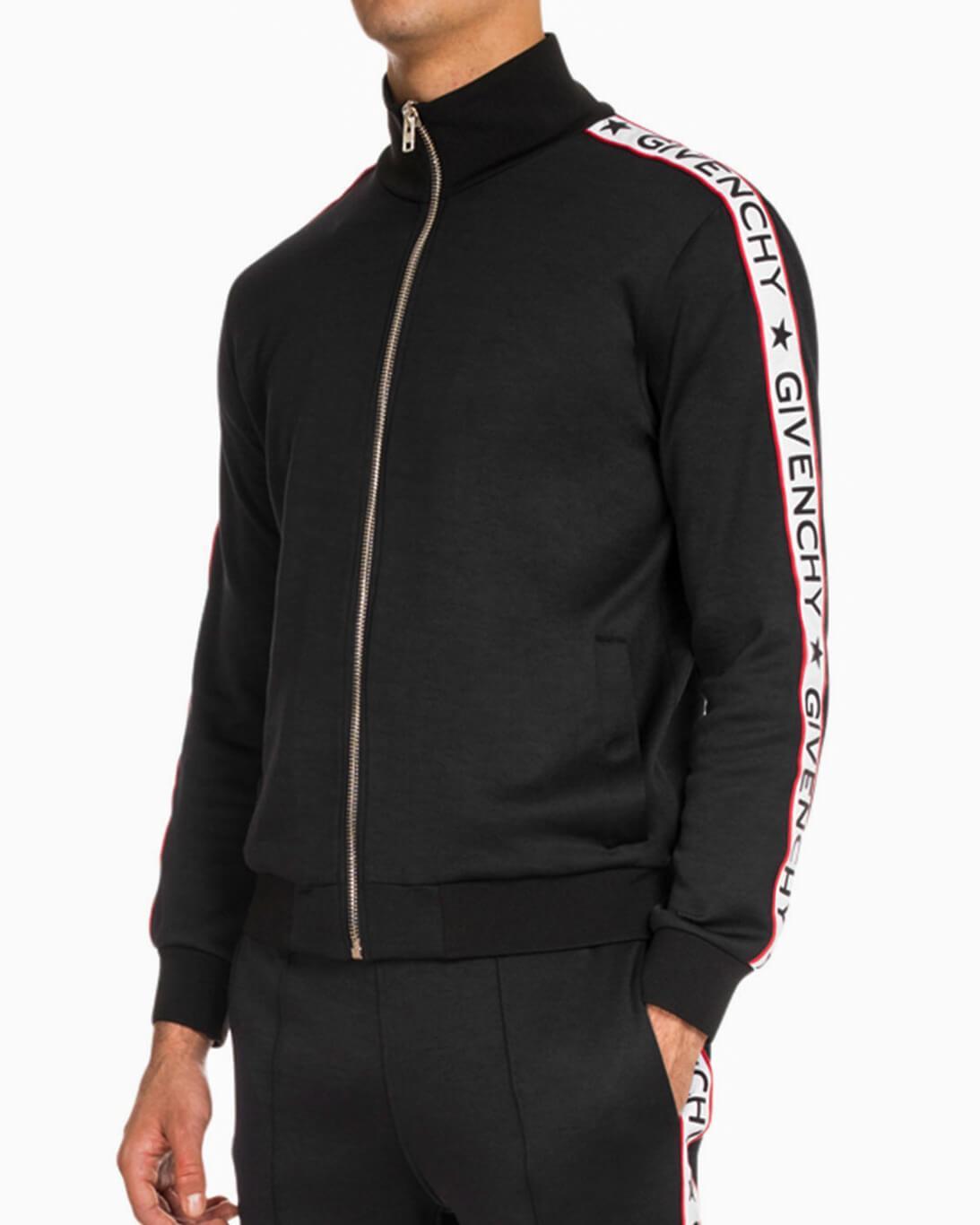 Givenchy Logo Taped Track Jacket Black