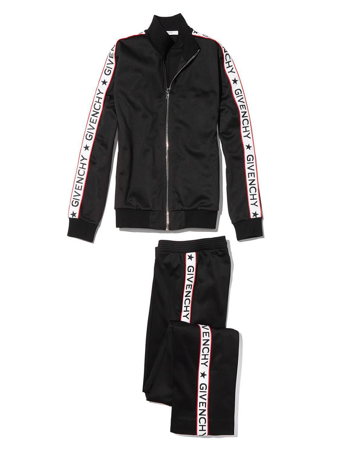 Givenchy Logo Taped Track Jacket Black