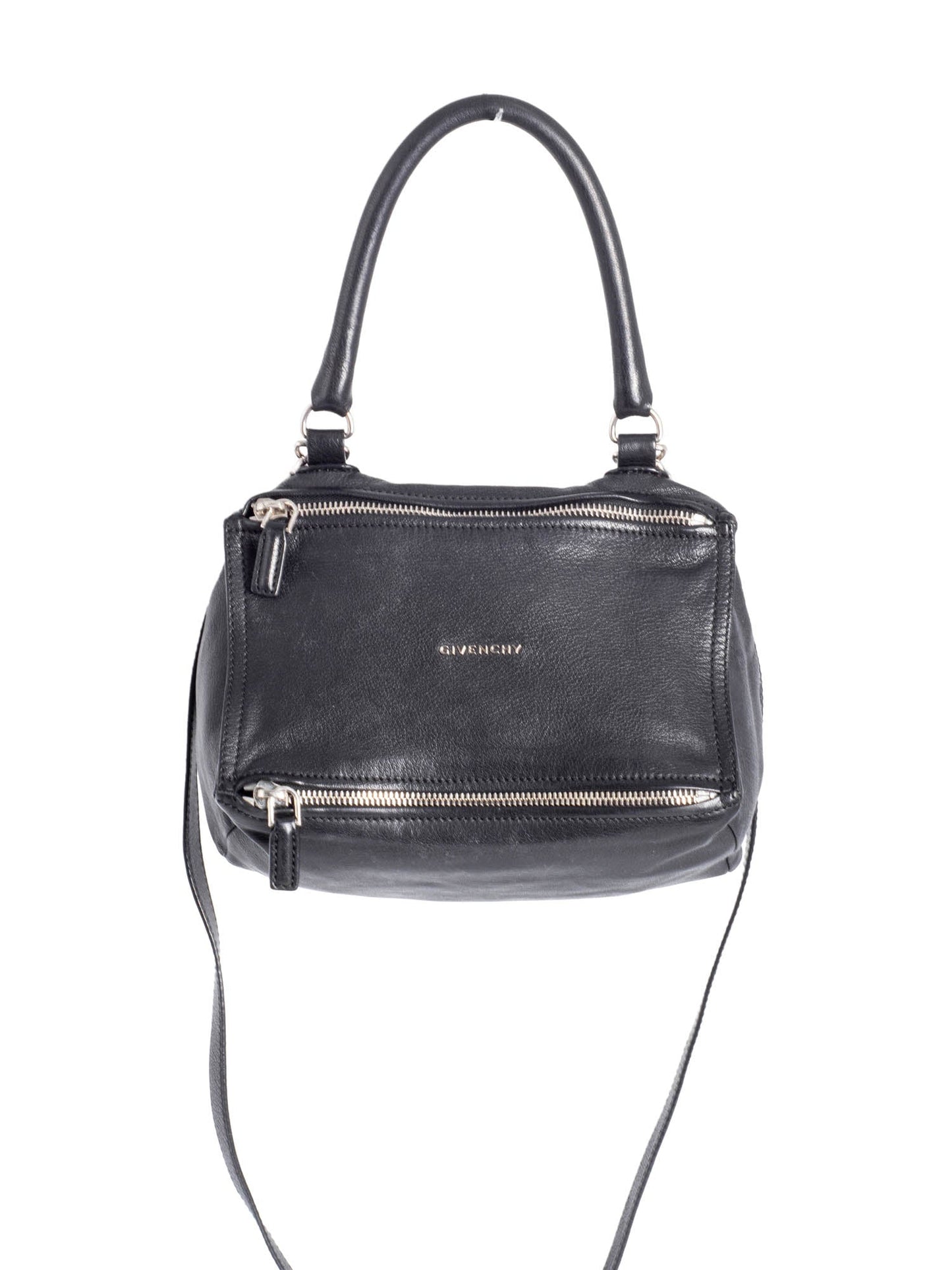 Givenchy Medium Leather Pandora Messenger Bag Black