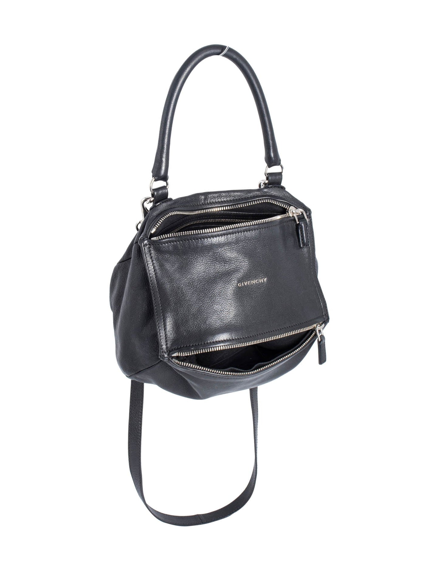 Givenchy Medium Leather Pandora Messenger Bag Black