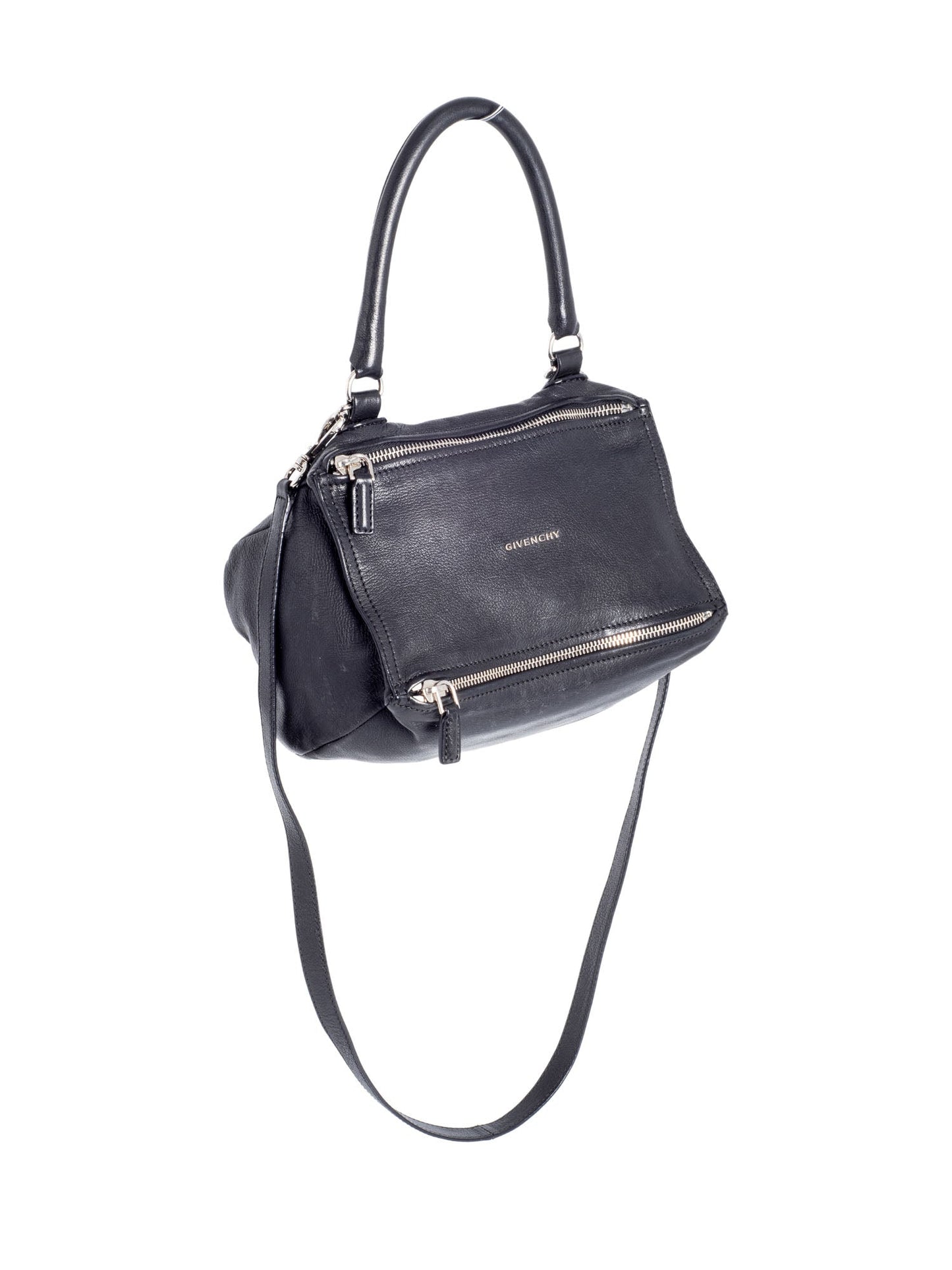 Givenchy Medium Leather Pandora Messenger Bag Black