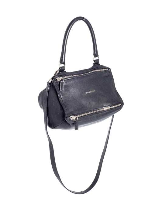 Givenchy Medium Leather Pandora Messenger Bag Black