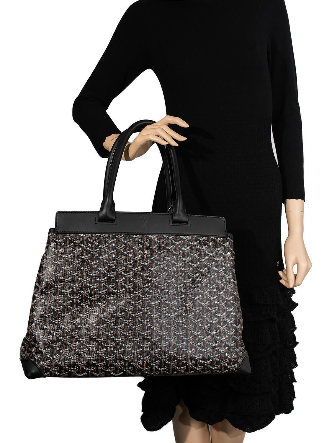 Goyard Goyardine Bellechasse Bag GM Black