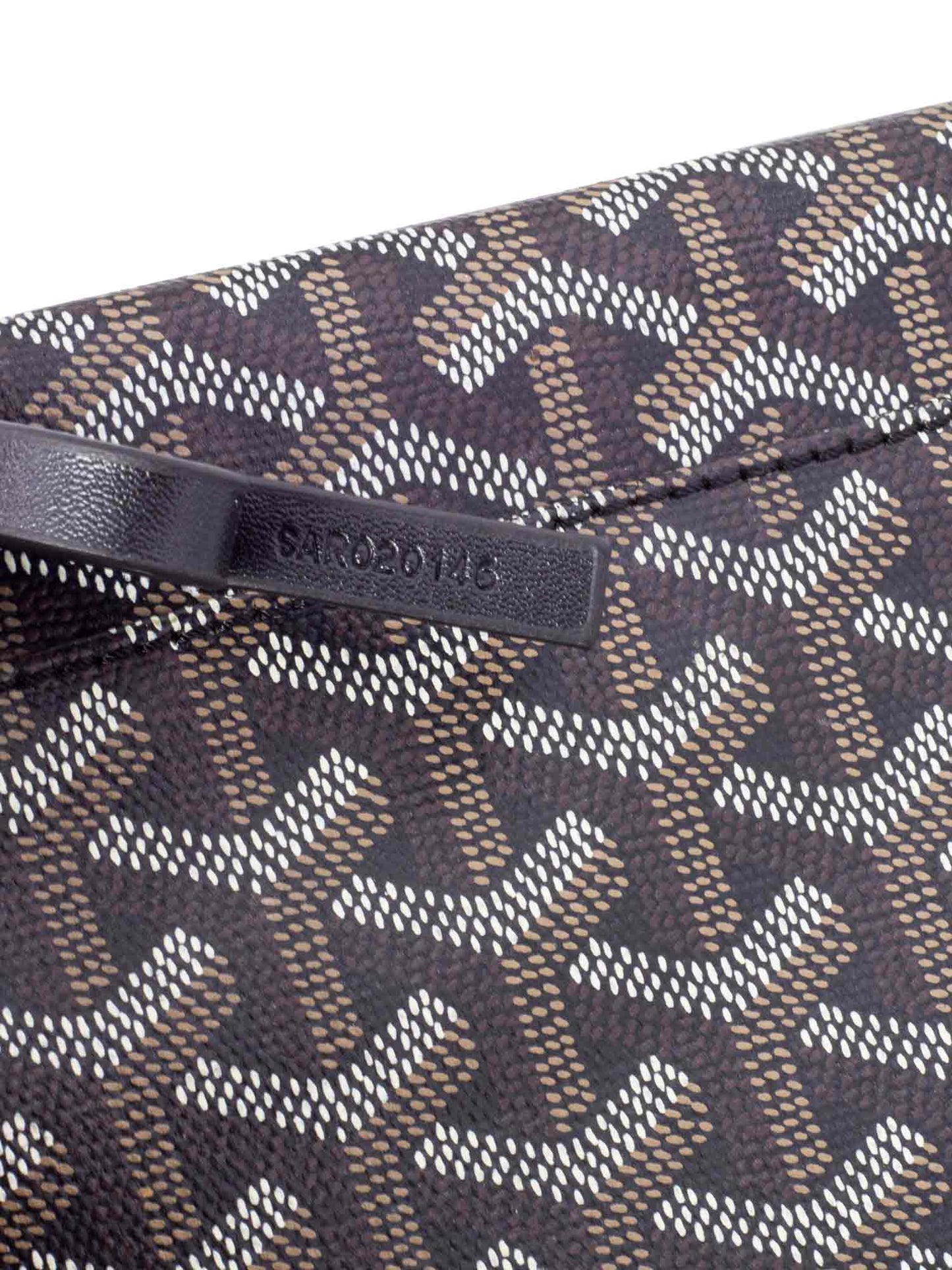 Goyard Monogram Wristlet Pouch Black Blue