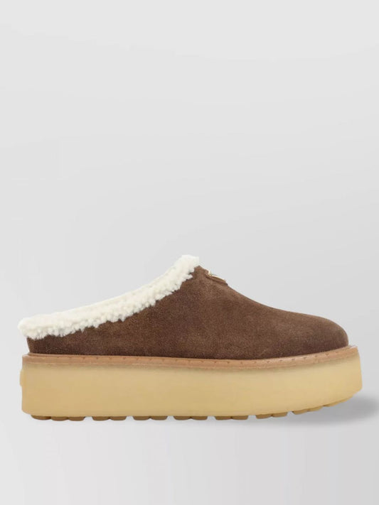 Prada Wedge Shoes Woman Camel