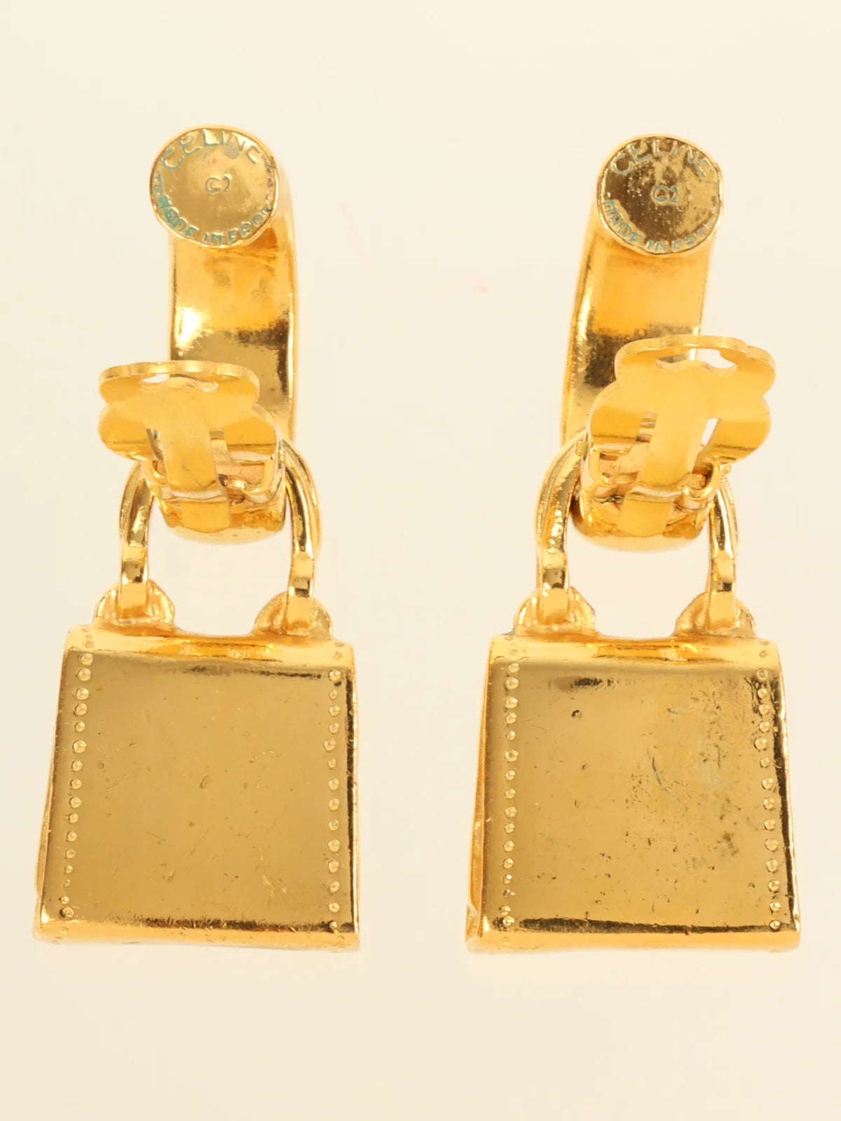 CELINE Bag Motif Swing Earrings