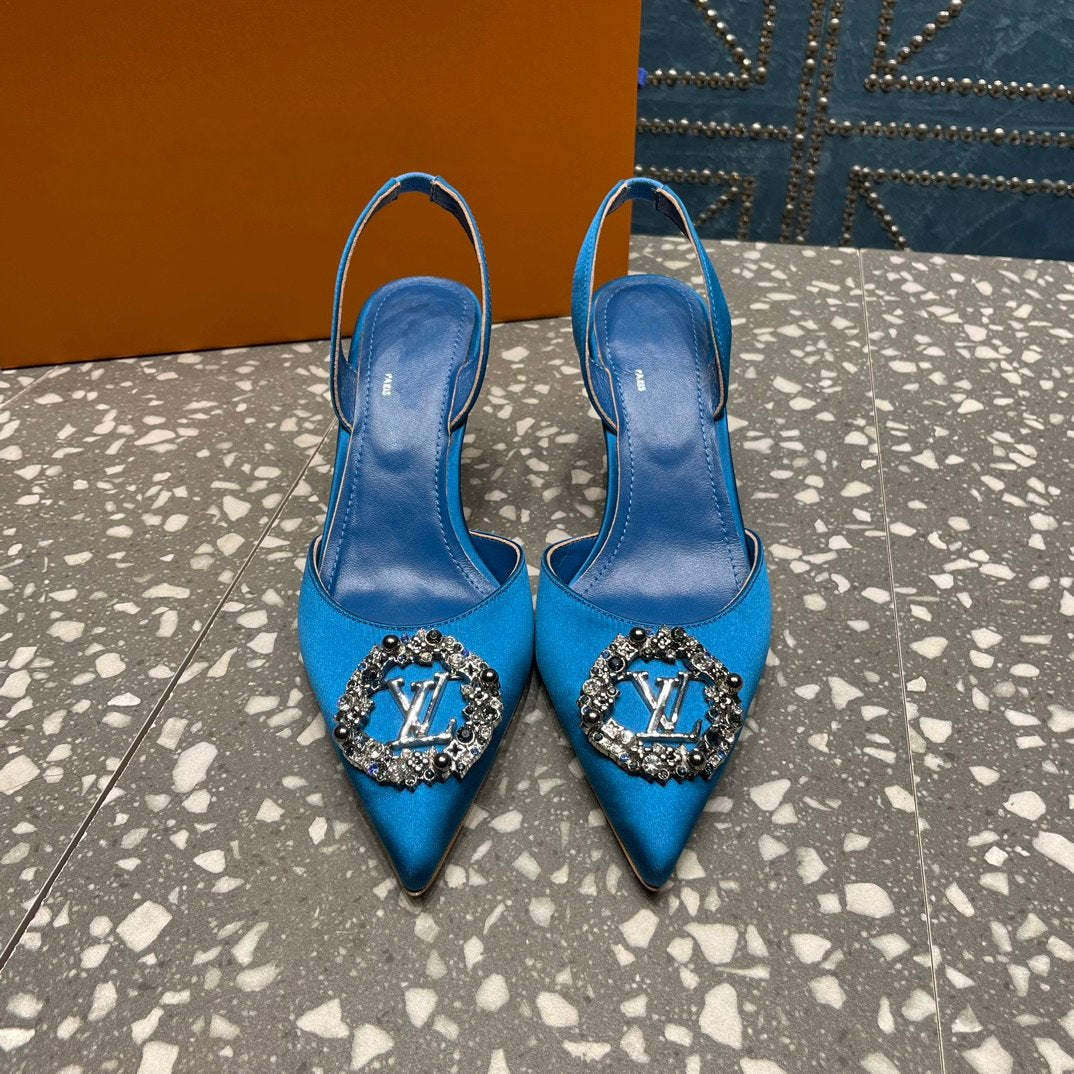 Louis Vuitton MET SLINGBACK PUMP BLUE