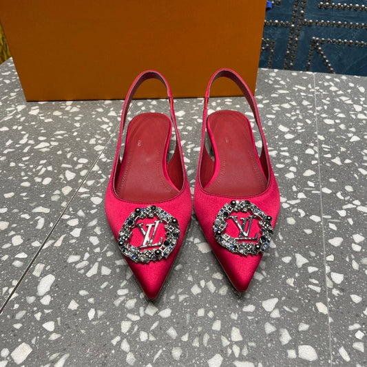 Louis Vuitton MET SLINGBACK BALLERINA RED