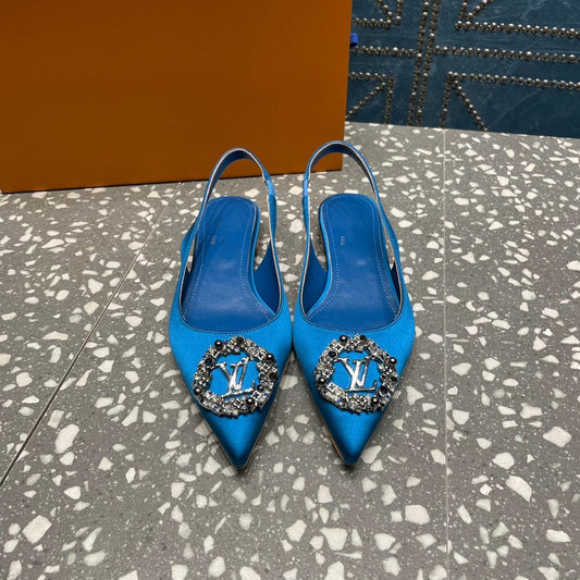 Louis Vuitton MET SLINGBACK BALLERINA BLUE