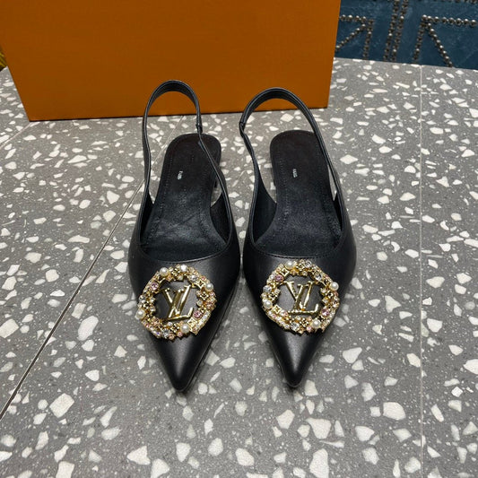 Louis Vuitton MET SLINGBACK BALLERINA BLACK