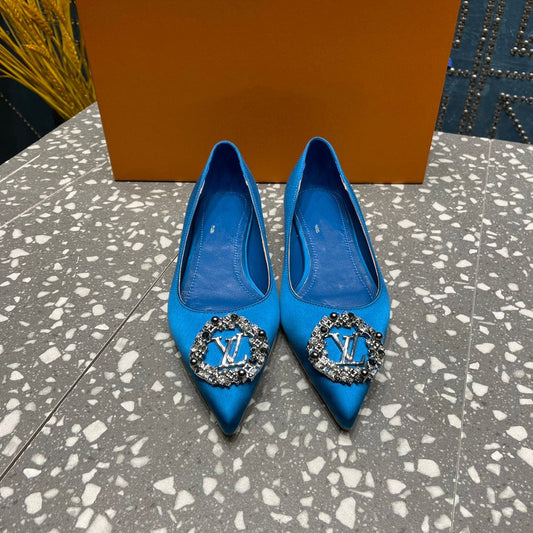 Louis Vuitton MET FLAT BALLERINA BLUE
