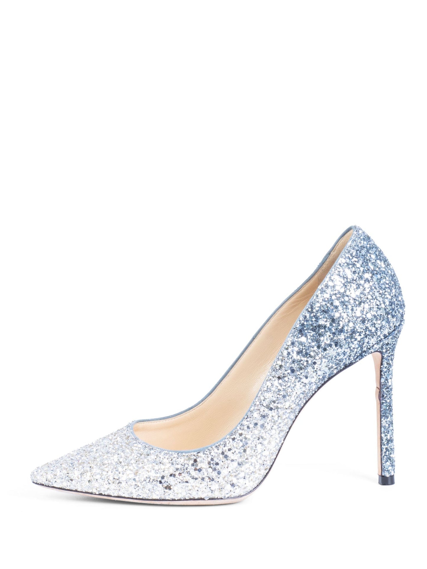 Jimmy Choo Glitter Ombre Pumps Silver