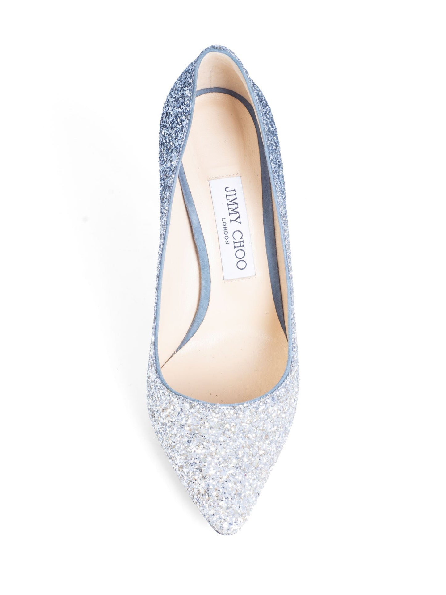 Jimmy Choo Glitter Ombre Pumps Silver
