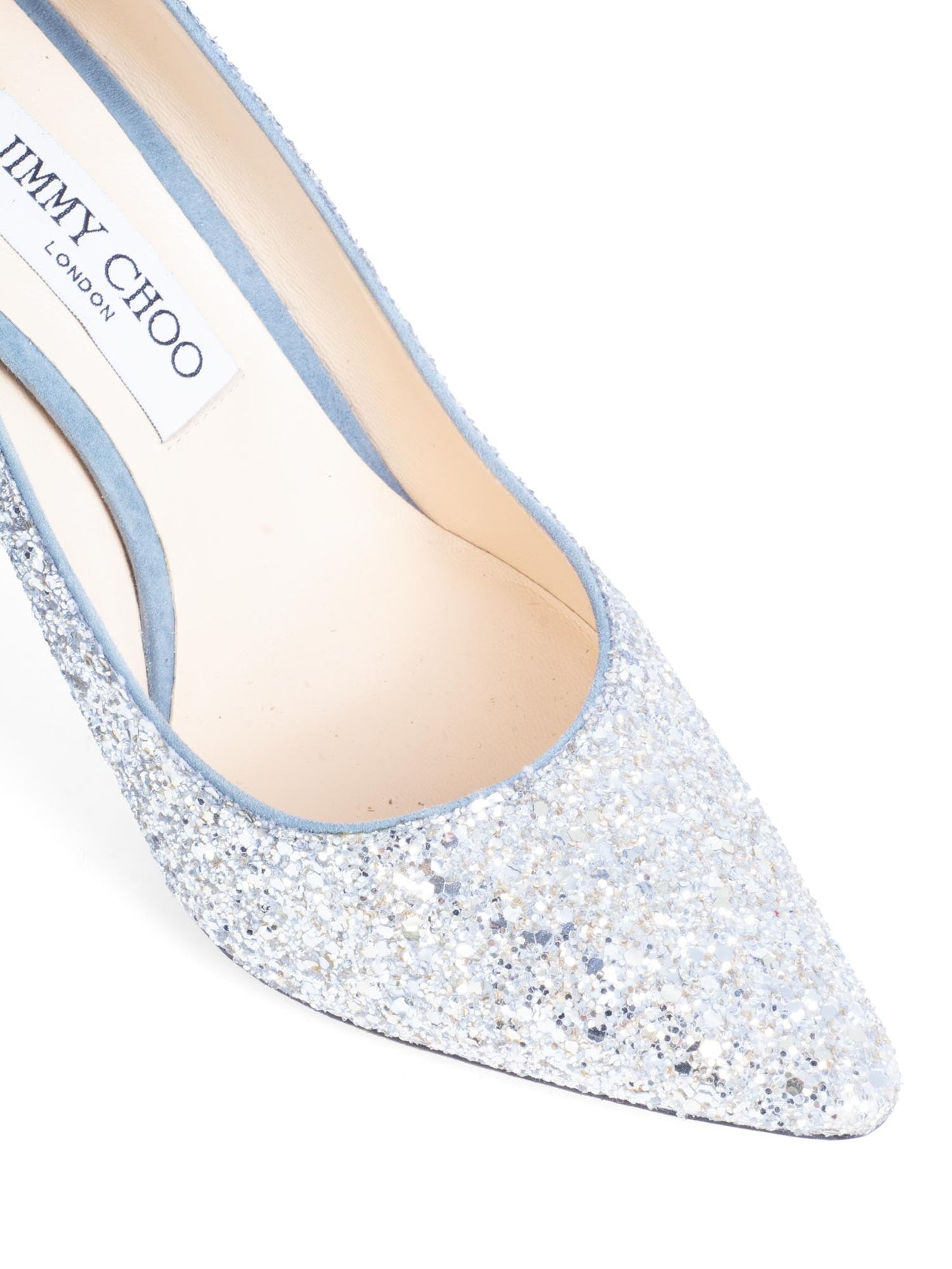 Jimmy Choo Glitter Ombre Pumps Silver