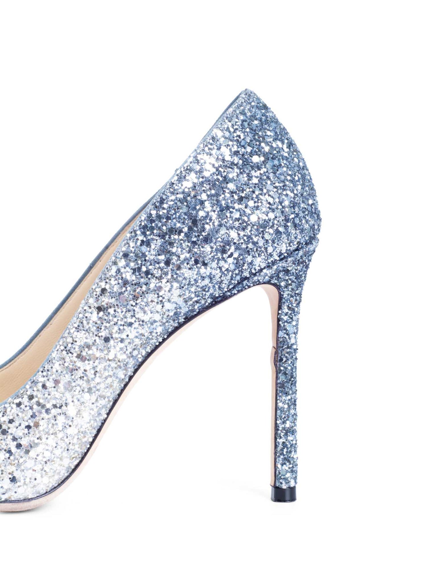Jimmy Choo Glitter Ombre Pumps Silver