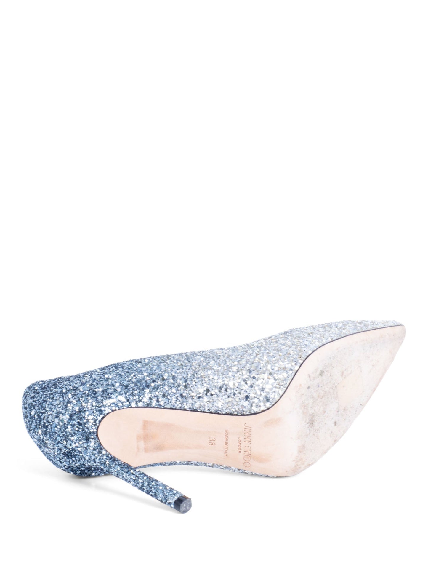 Jimmy Choo Glitter Ombre Pumps Silver