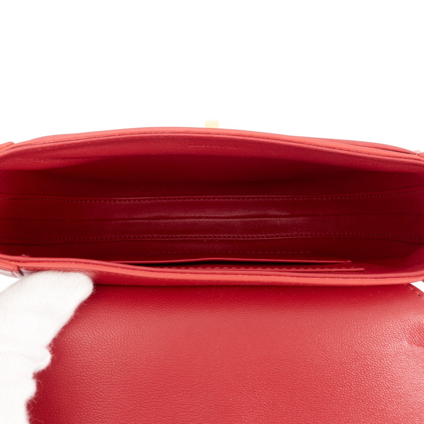 CELINE Besace 16 Small Satinated Leather Bag