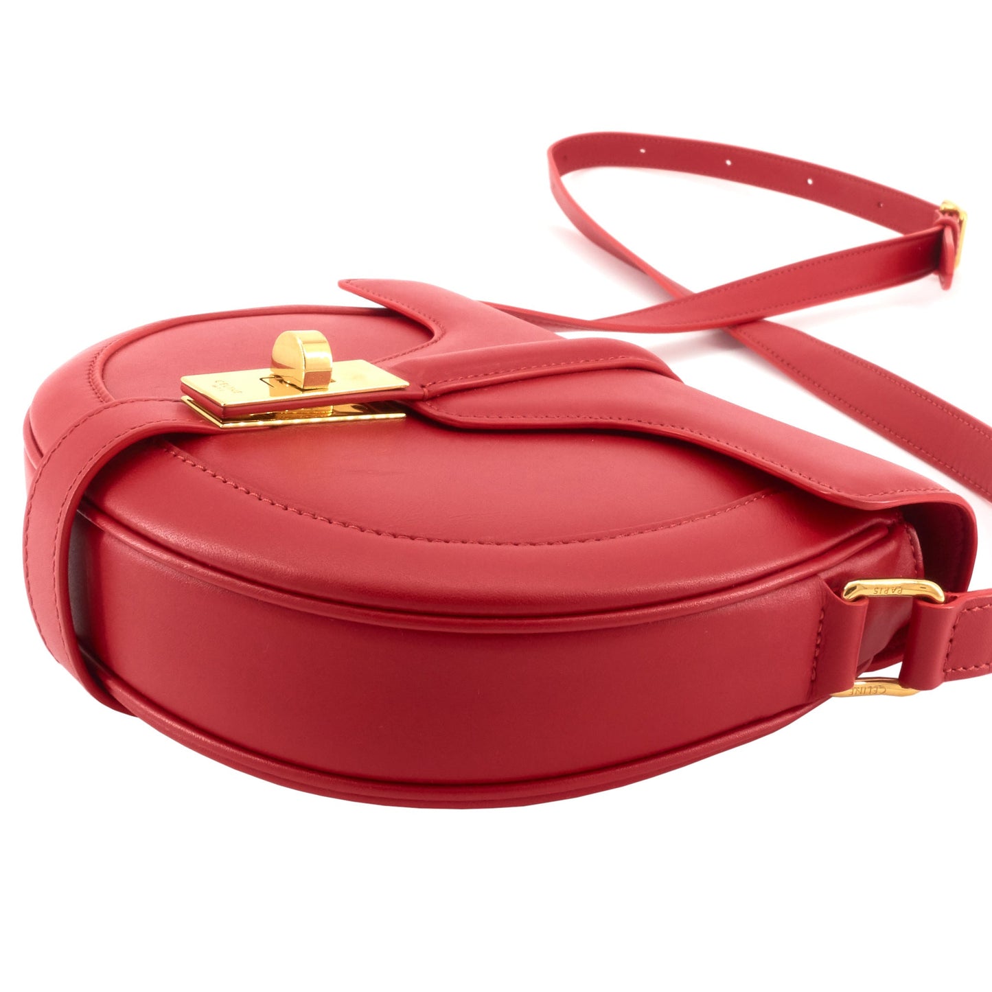 CELINE Besace 16 Small Satinated Leather Bag