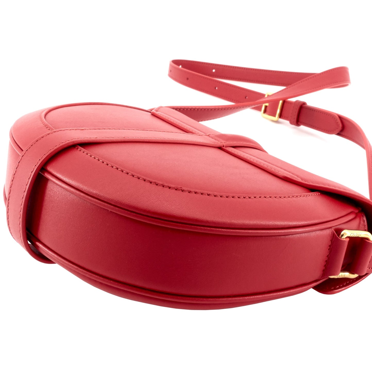 CELINE Besace 16 Small Satinated Leather Bag