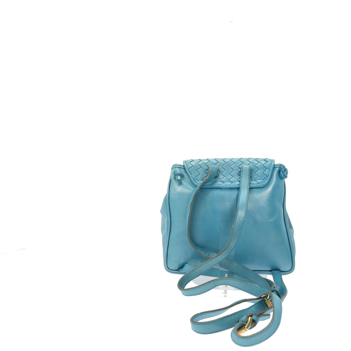 BOTTEGA VENETA Backpack in Blue Leather