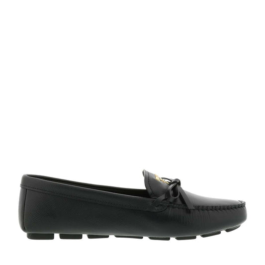 PRADA LOGO FLAT LOAFERS