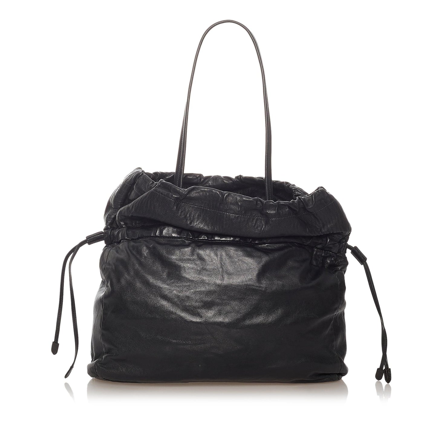 Prada Bow Lambskin Leather Tote Bag (SHG-27448)