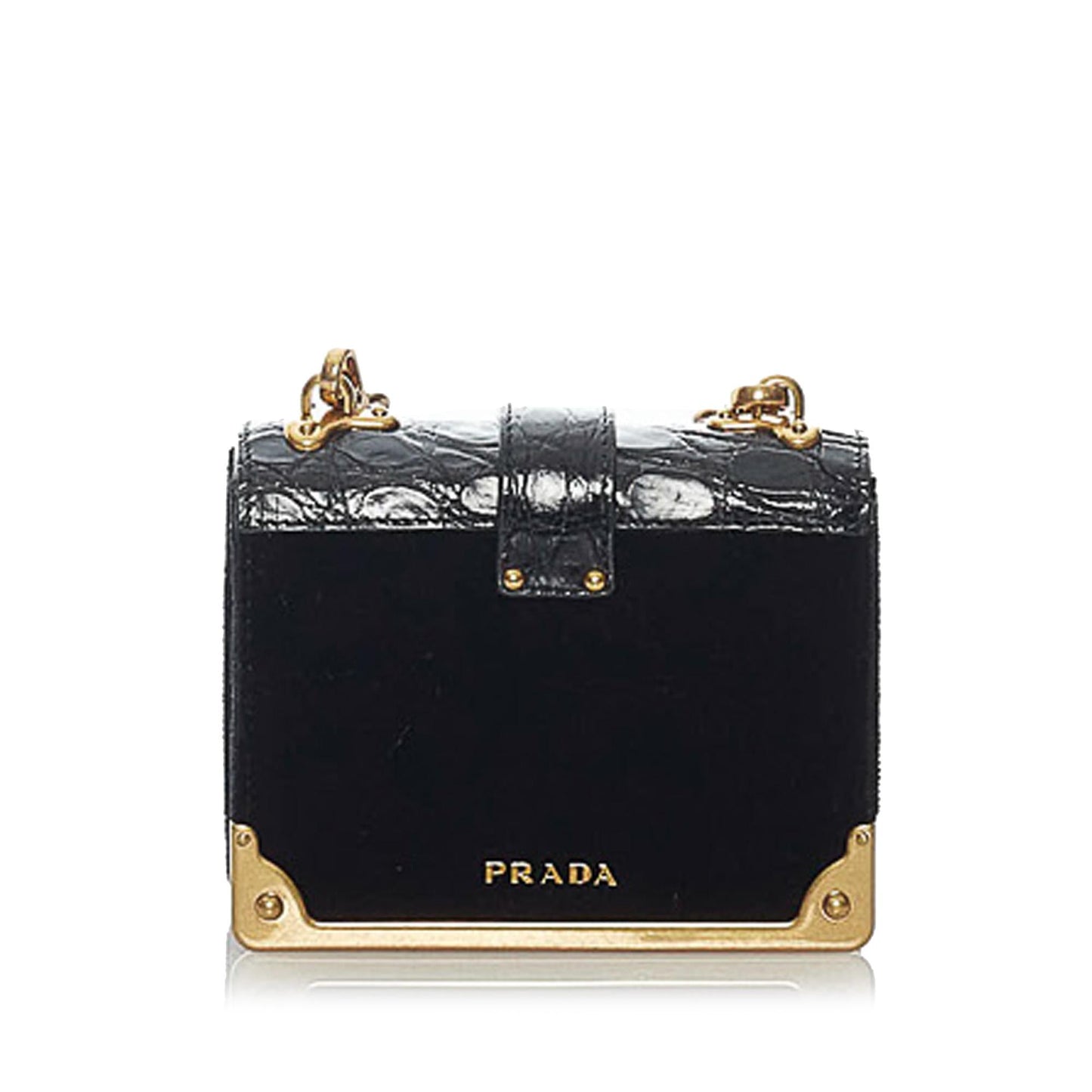 Prada Cahier Leather Crossbody Bag (SHG-30504)
