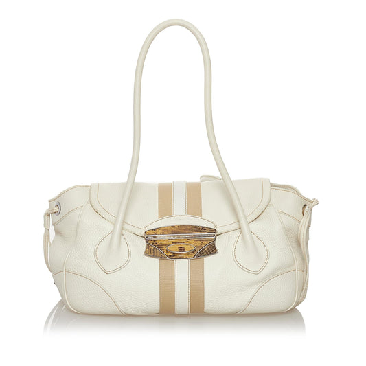 Prada Calf Leather Shoulder Bag (SHG-33302)
