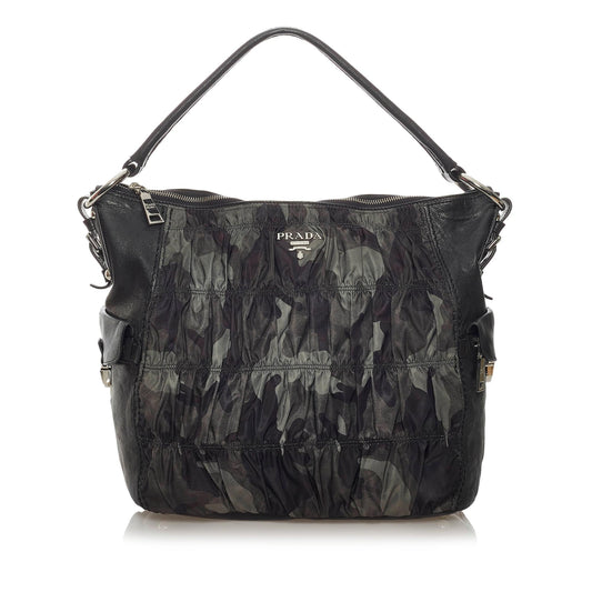 Prada Camouflage Tessuto Gaufre Tote Bag (SHG-29200)