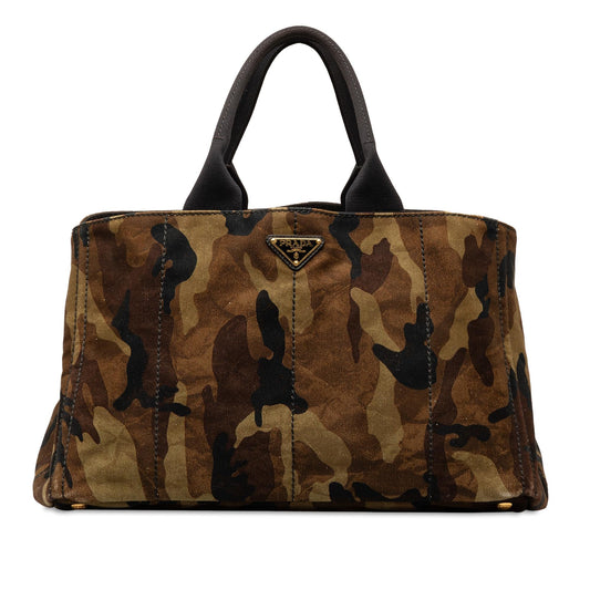 Prada Canapa Camouflage Tote (SHG-jofzGx)