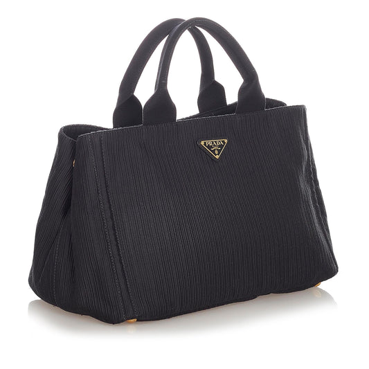 Prada Canapa Canvas Handbag (SHG-31906)