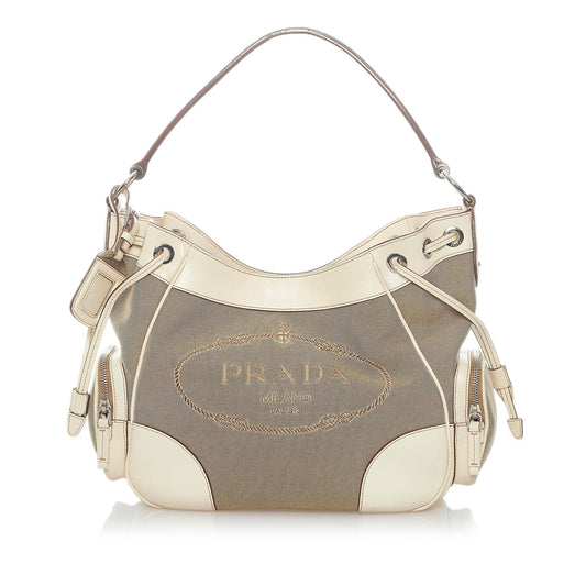 Prada Canapa Logo Canvas Handbag (SHG-33031)