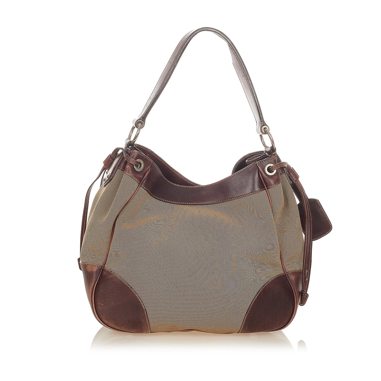 Prada Canapa Logo Canvas Shoulder Bag (SHG-25070)