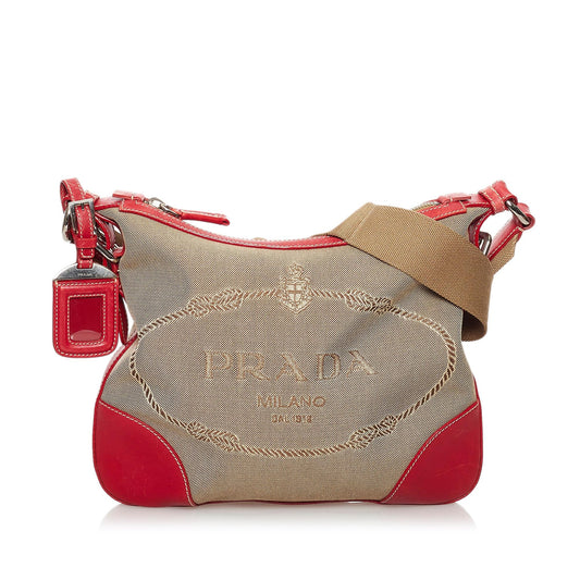 Prada Canapa Logo Crossbody Bag (SHG-30995)