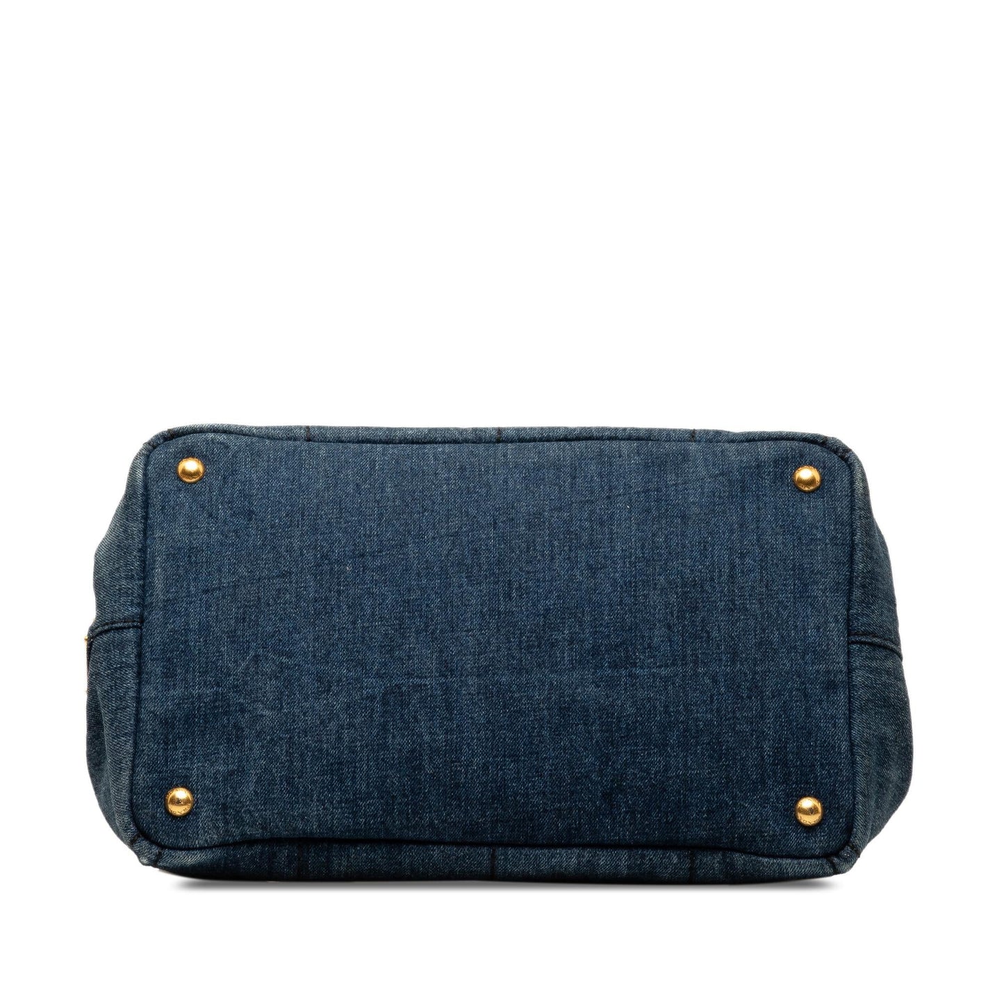 Prada Canapa Logo Denim Tote Bag (SHG-Cat296)