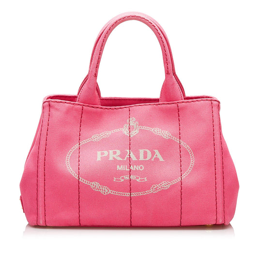 Prada Canapa Logo Satchel (SHG-35491)