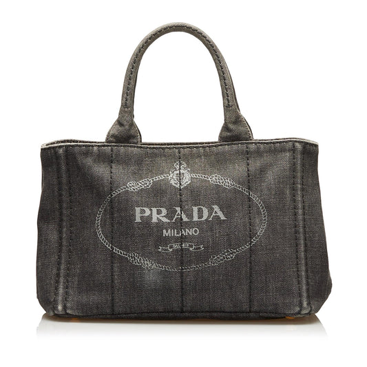 Prada Canapa Logo Satchel (SHG-35889)