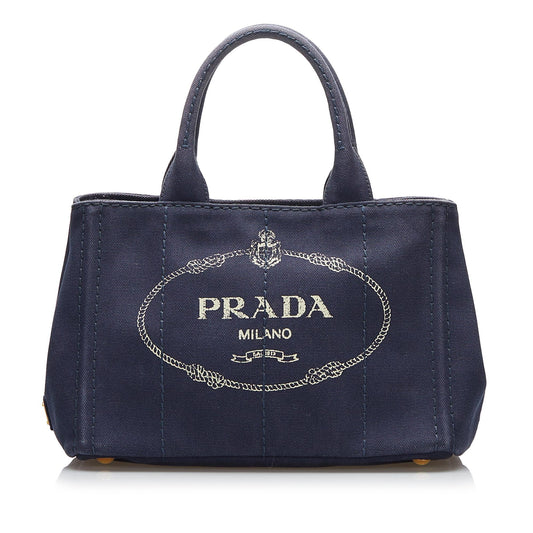 Prada Canapa Logo Satchel (SHG-37748)