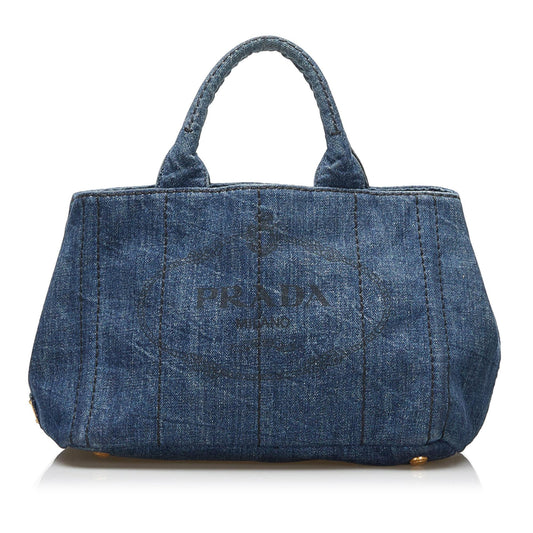 Prada Canapa Logo Satchel (SHG-1F8n9O)