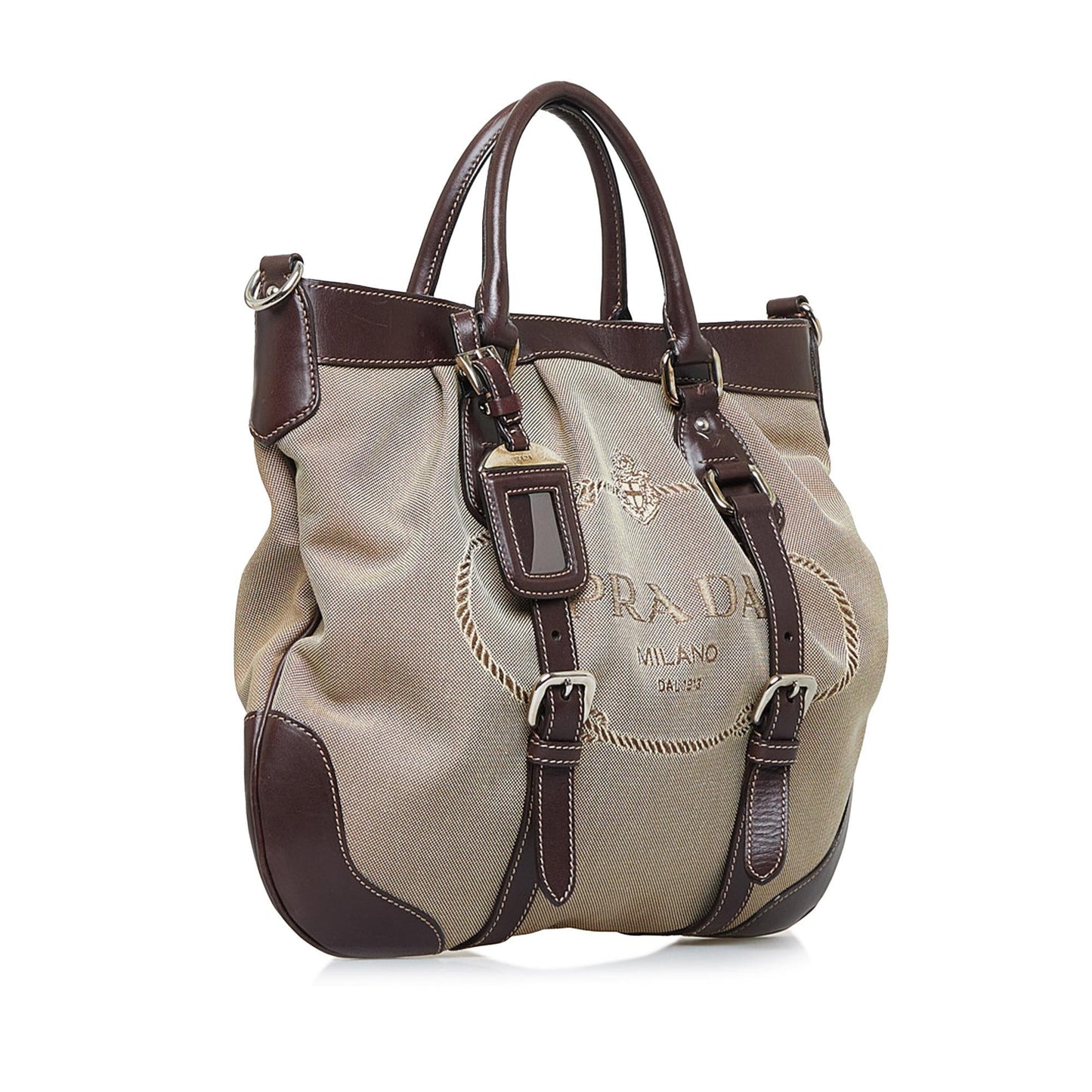 Prada Canapa Logo Satchel (SHG-510HHP)